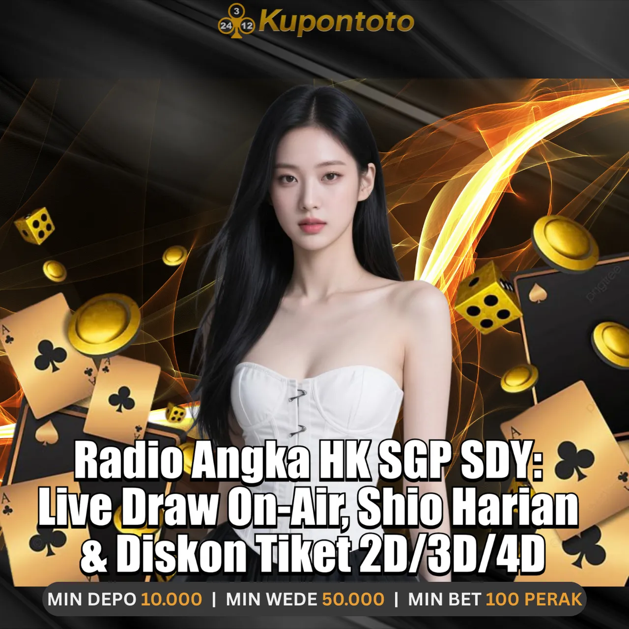 KUPONTOTO 🦚 Radio Angka HK SGP SDY: Live Draw On-Air, Shio Harian & Diskon Tiket 2D/3D/4D